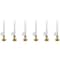 Single Light Window Candles with Remote and Timer - 10" - White - Set of 6